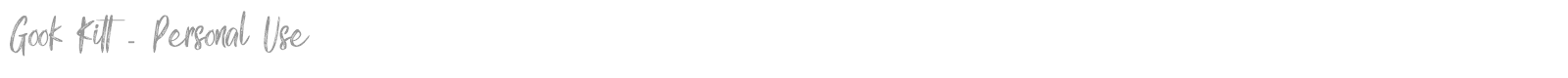 Gook Kitt font preview